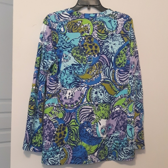 Cat print lilly pulitzer top - Picture 3 of 5